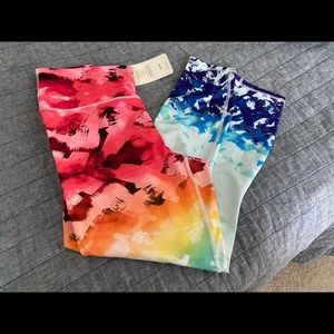 Fabletics Rainbow 🌈 Powerflex 7/8 pants